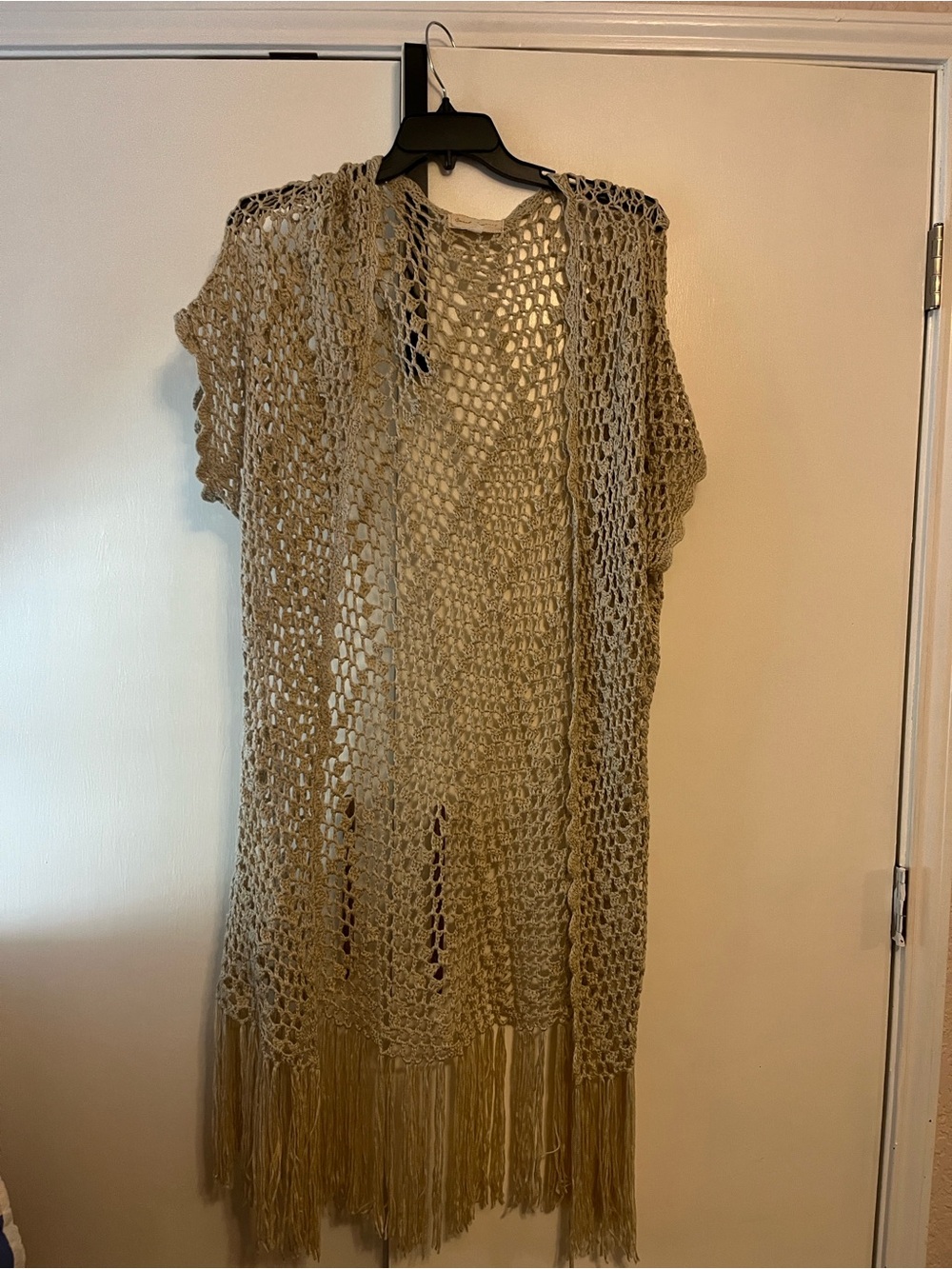 Sweet Journey Beige Crochet Fringe size L